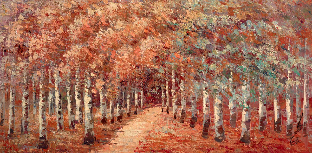 A Golden Forest Pathway - Image 2