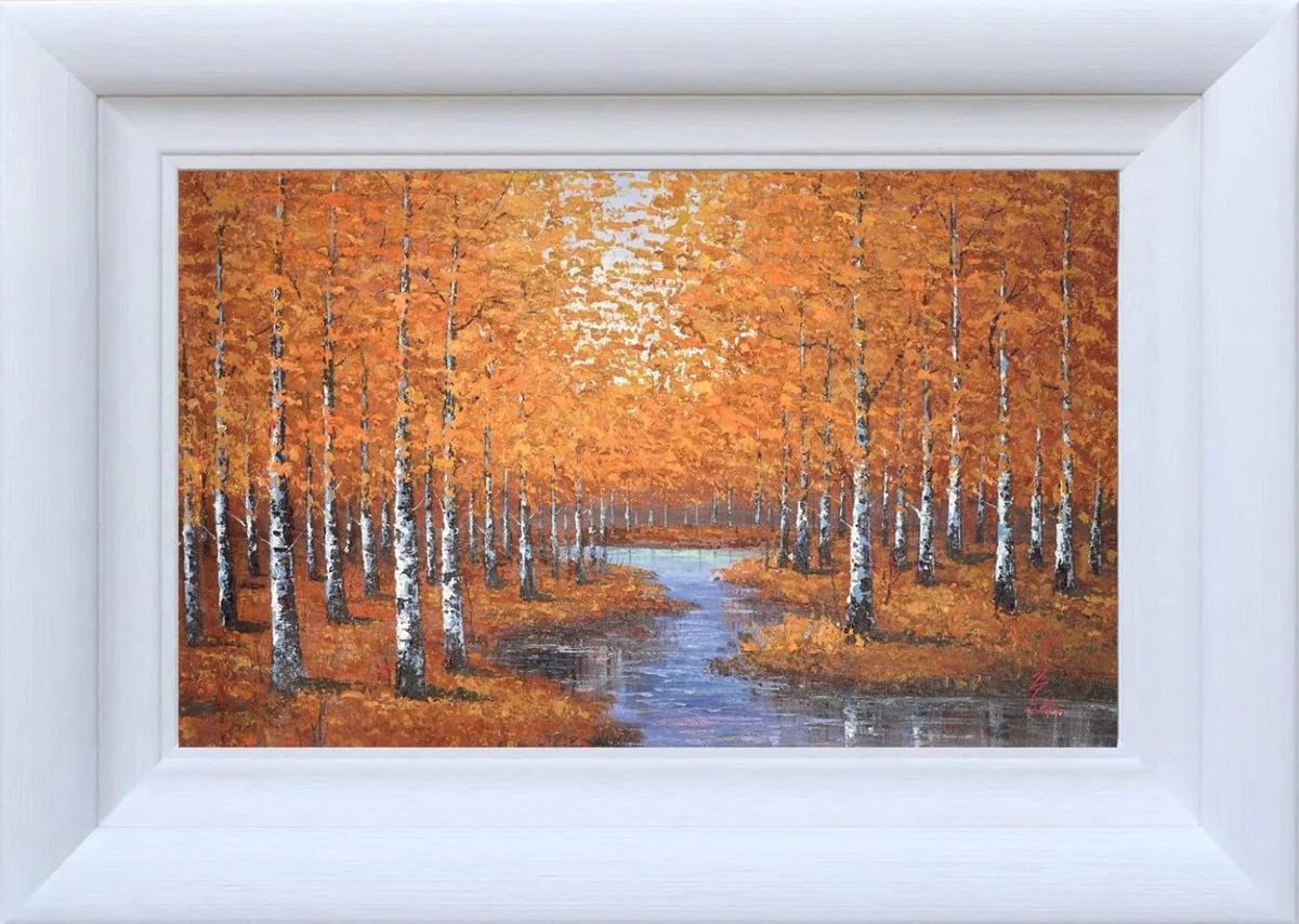 A Golden Forest Stream