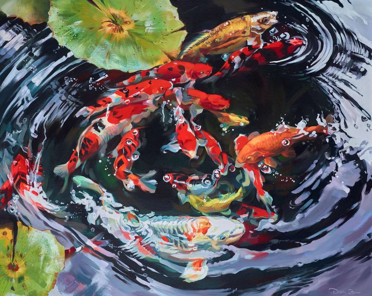 A Swirl Of Koi