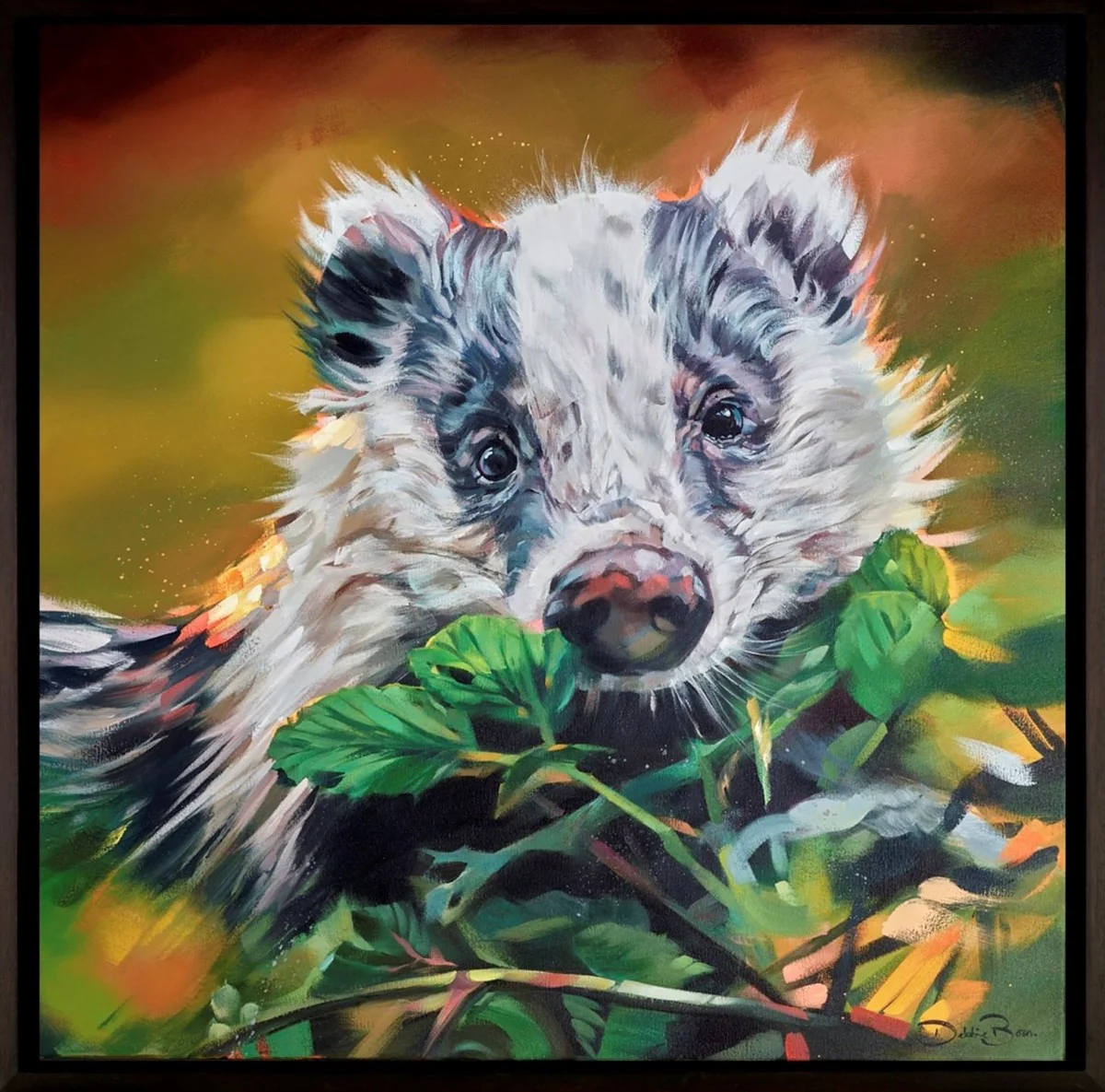 Badger In The Brambles