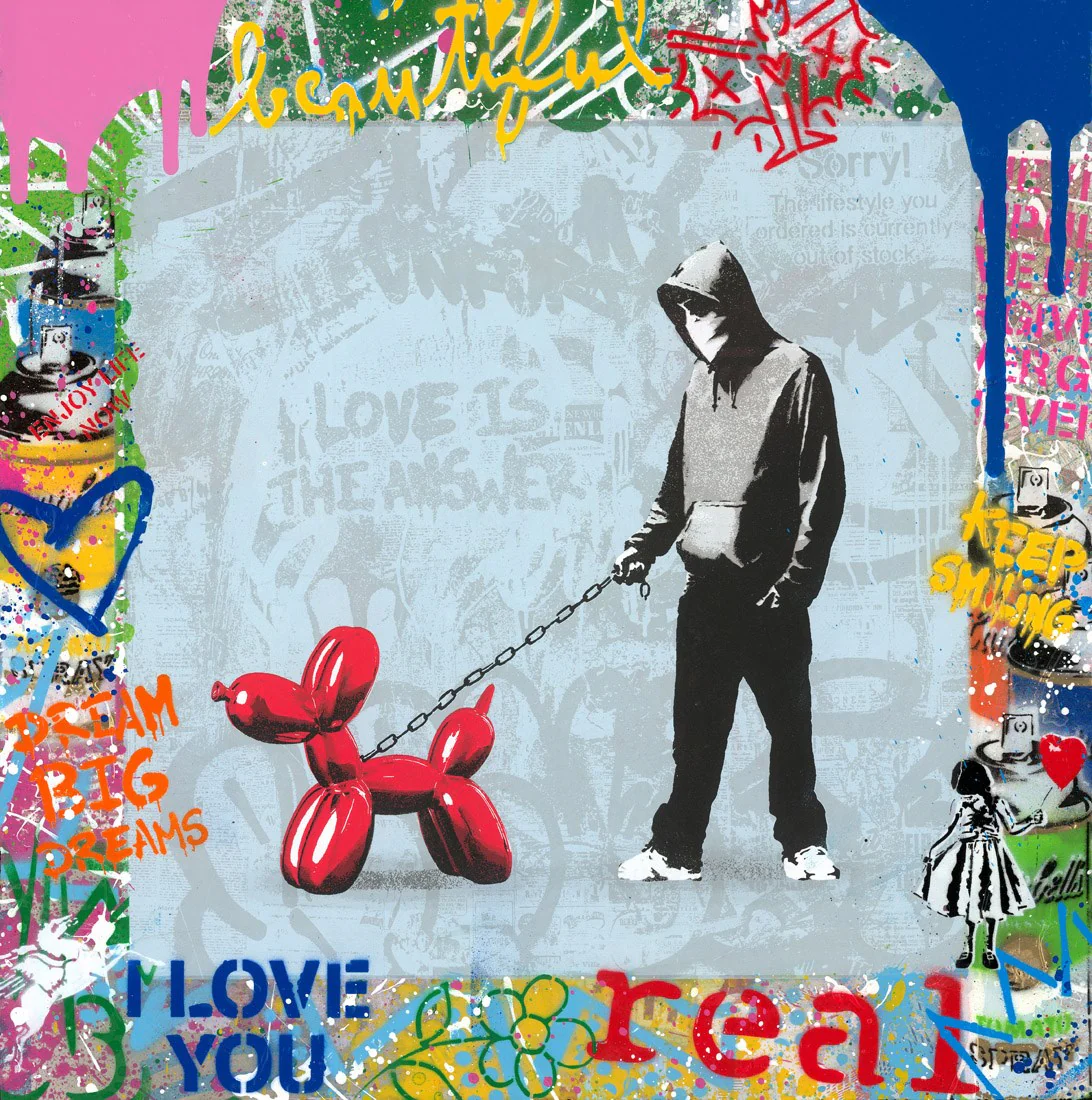 Banksy Dog Walker
