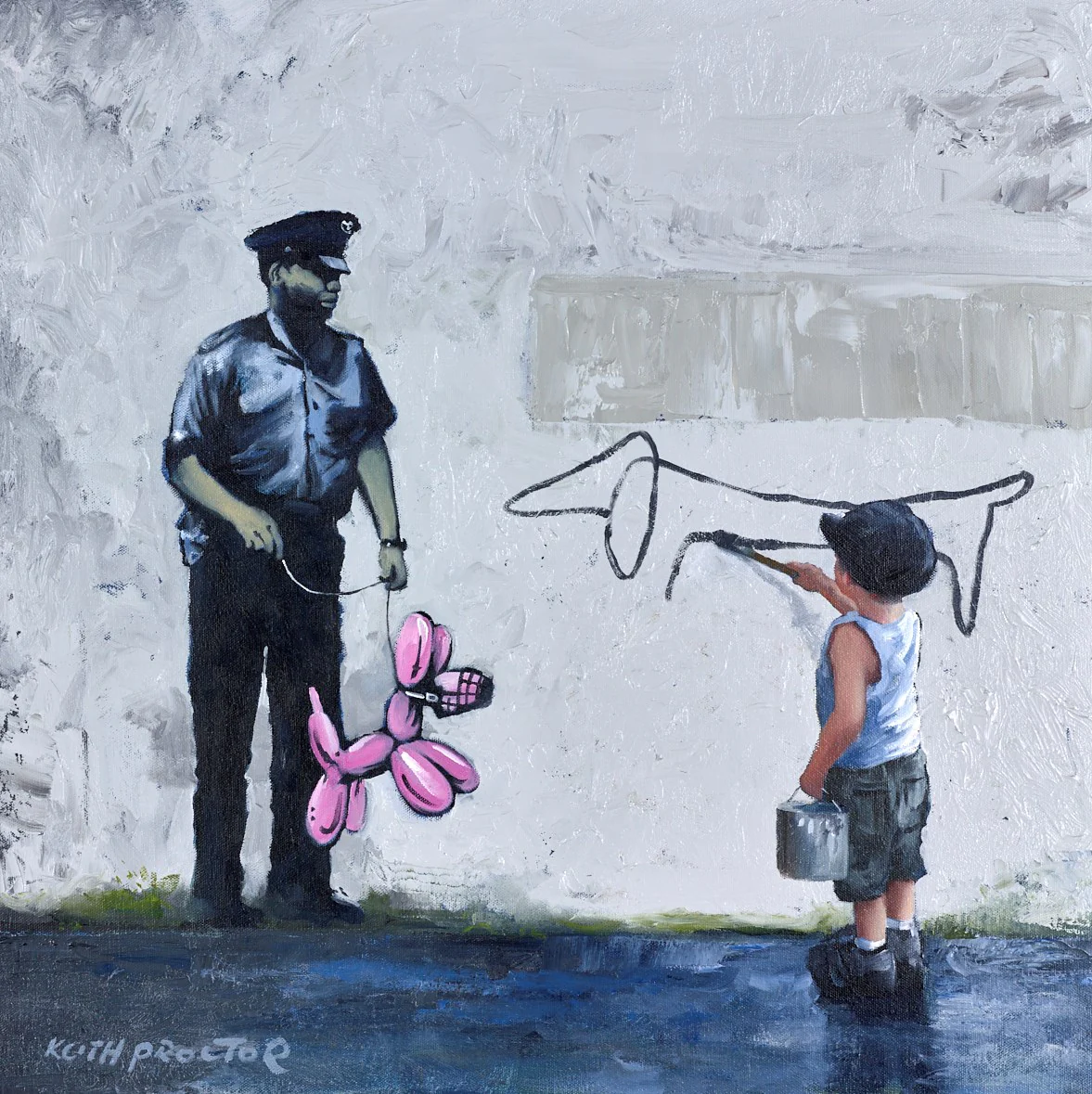 Banksy,Koons,Picasso,Proctor