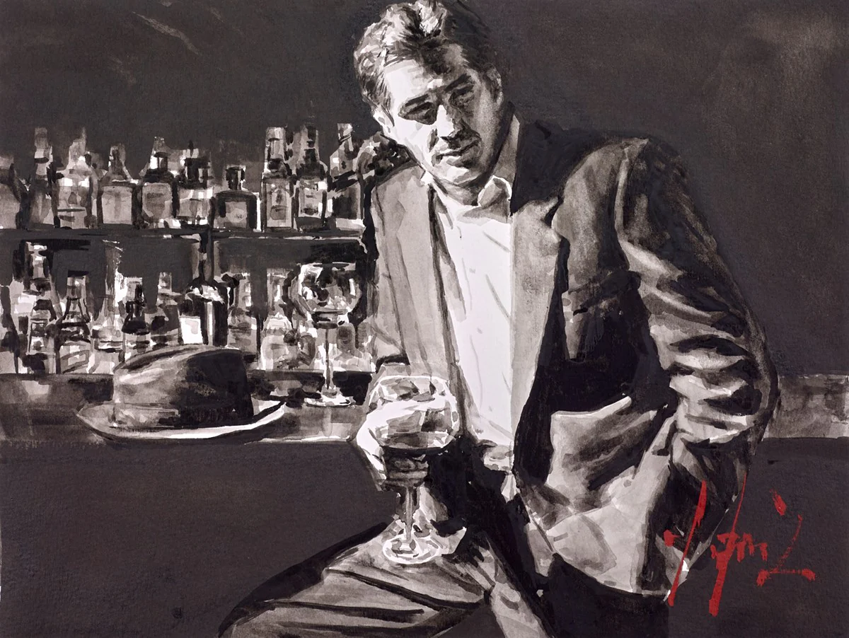 Black Suit And Red Wine
