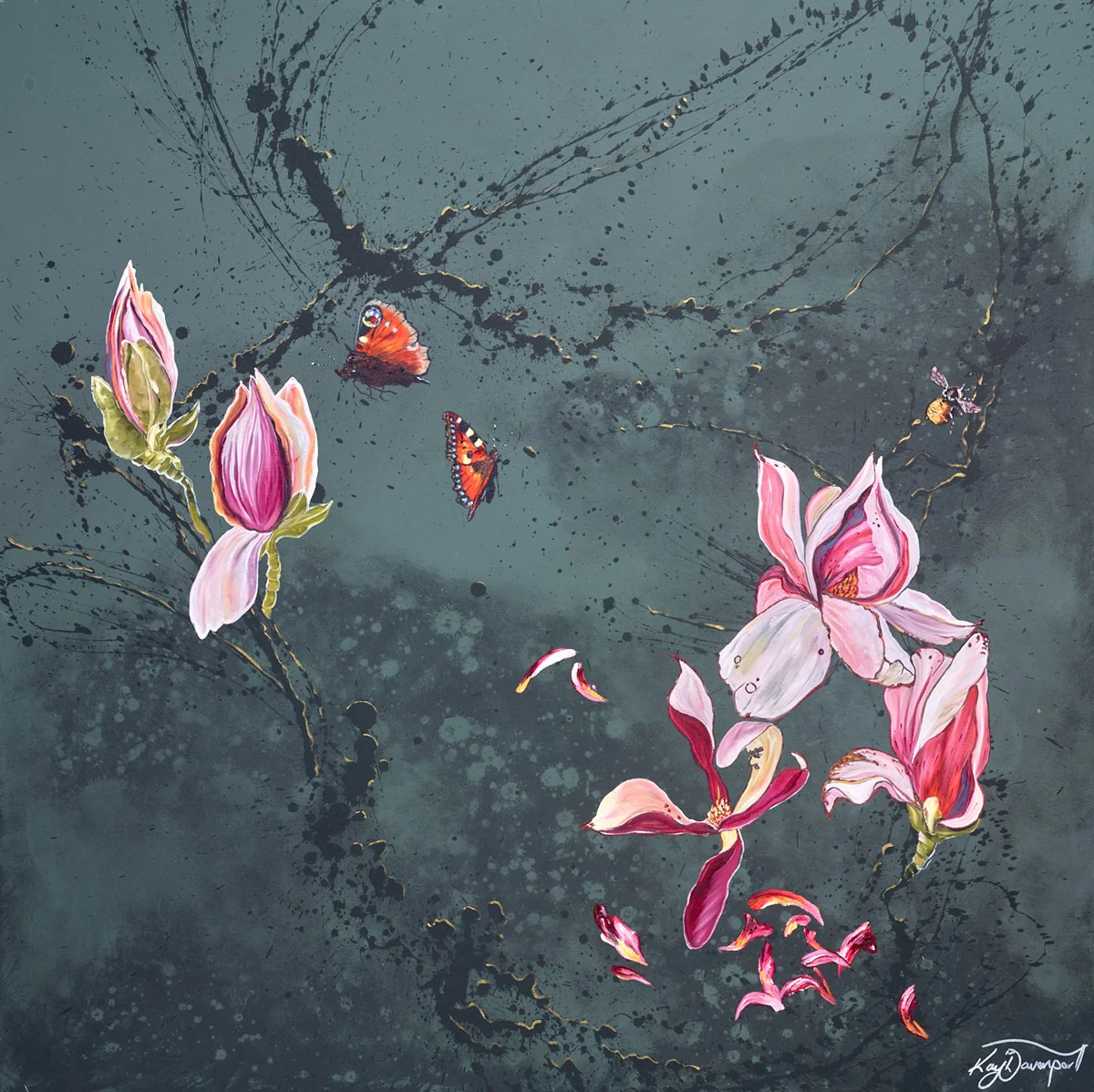 Blooms And Butterflies