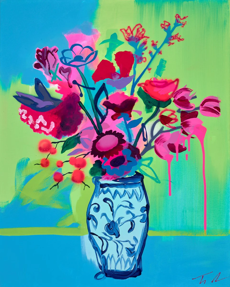Bouquet Study - Wet On Wet Vase - Image 2