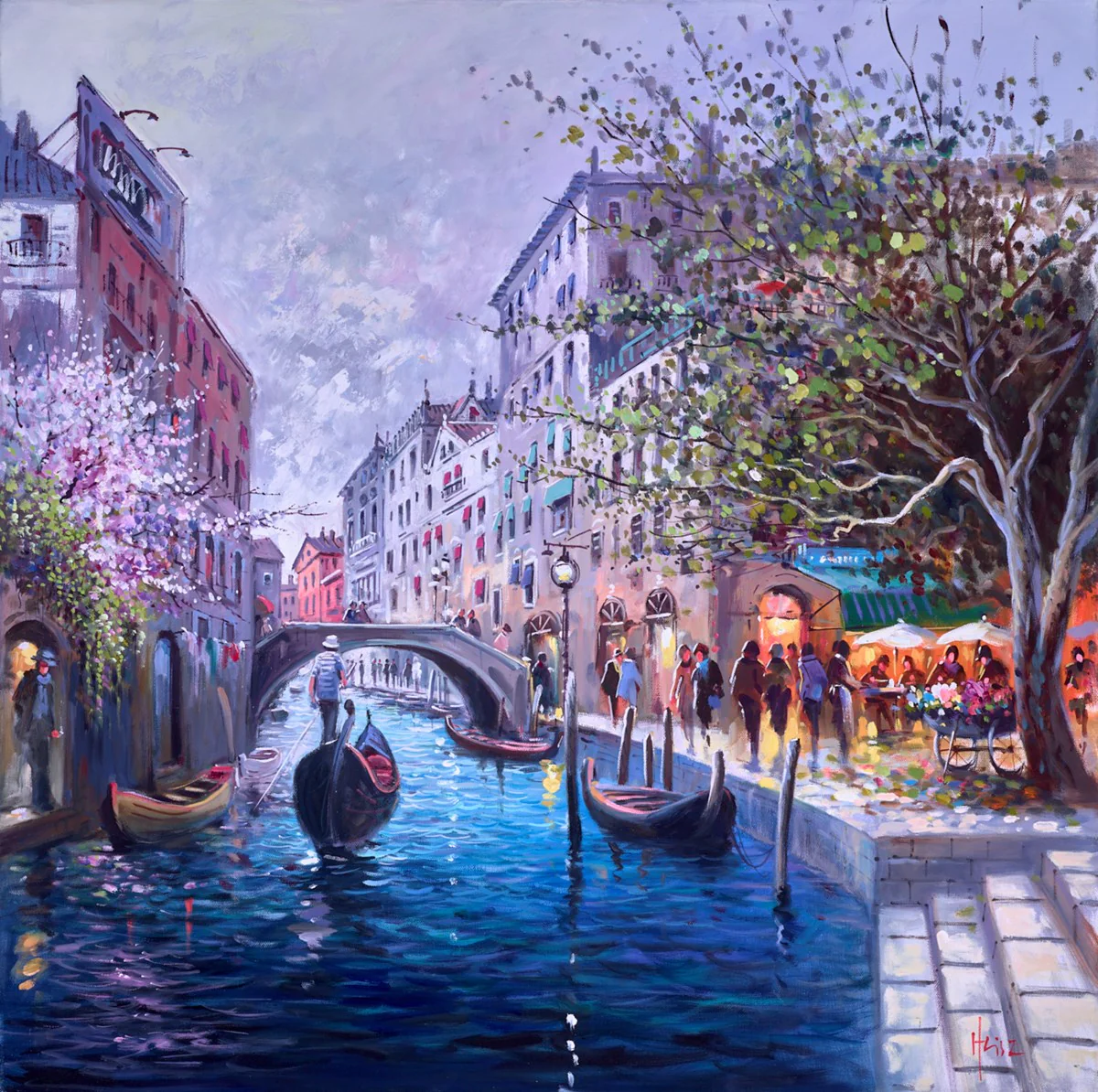 Busy Day In Venice