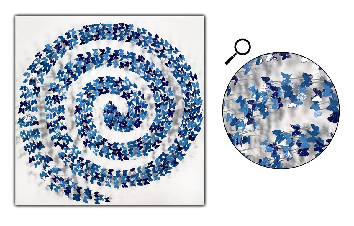 Butterflies Whirl (Blue)