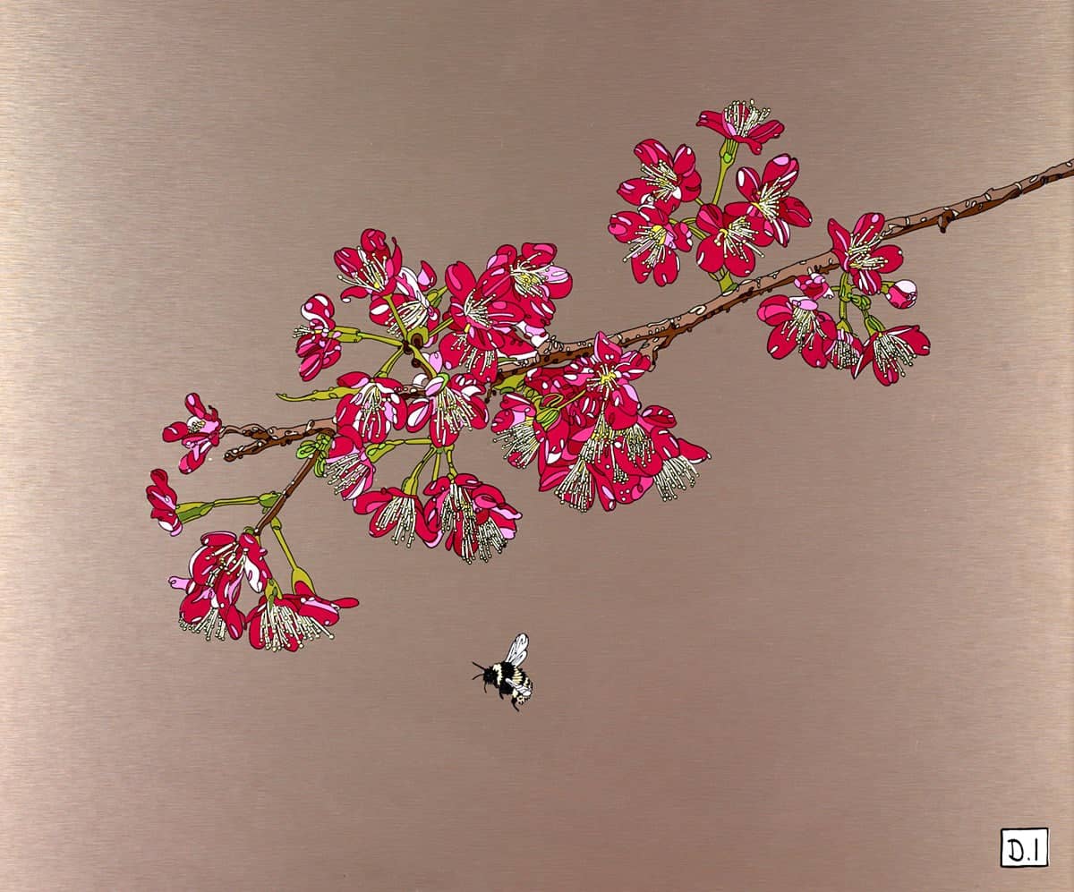 Cherry Blossom And Bee - Image 2