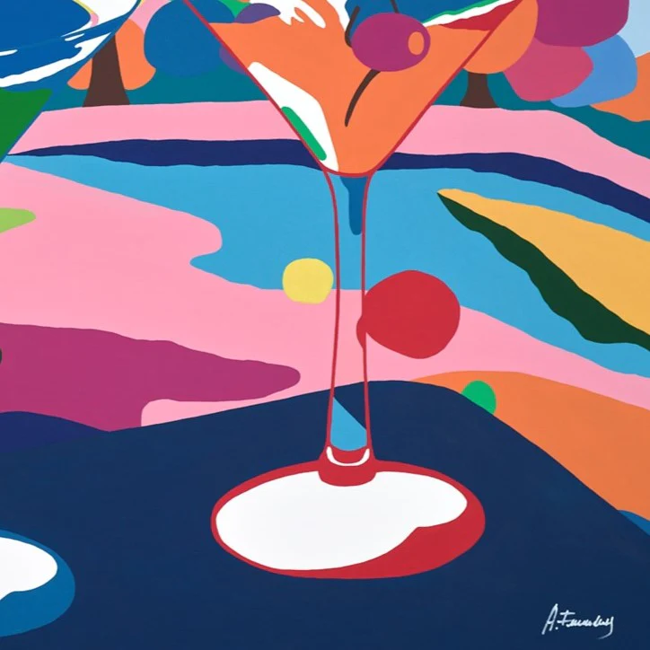 Cocktails And Mountain Views II - Image 3