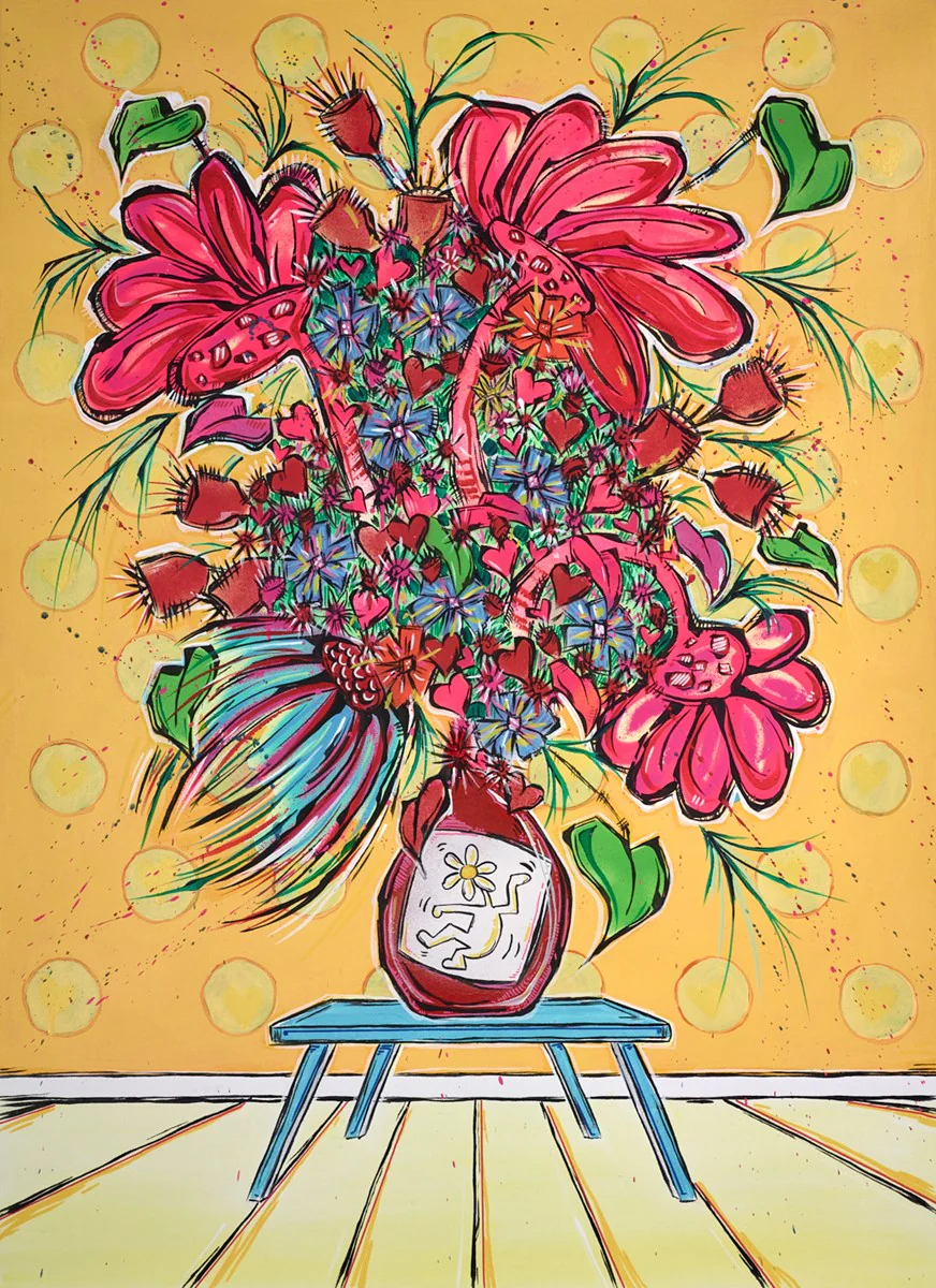 Dancing Flowers And Haring - Image 2