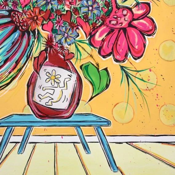 Dancing Flowers And Haring - Image 3
