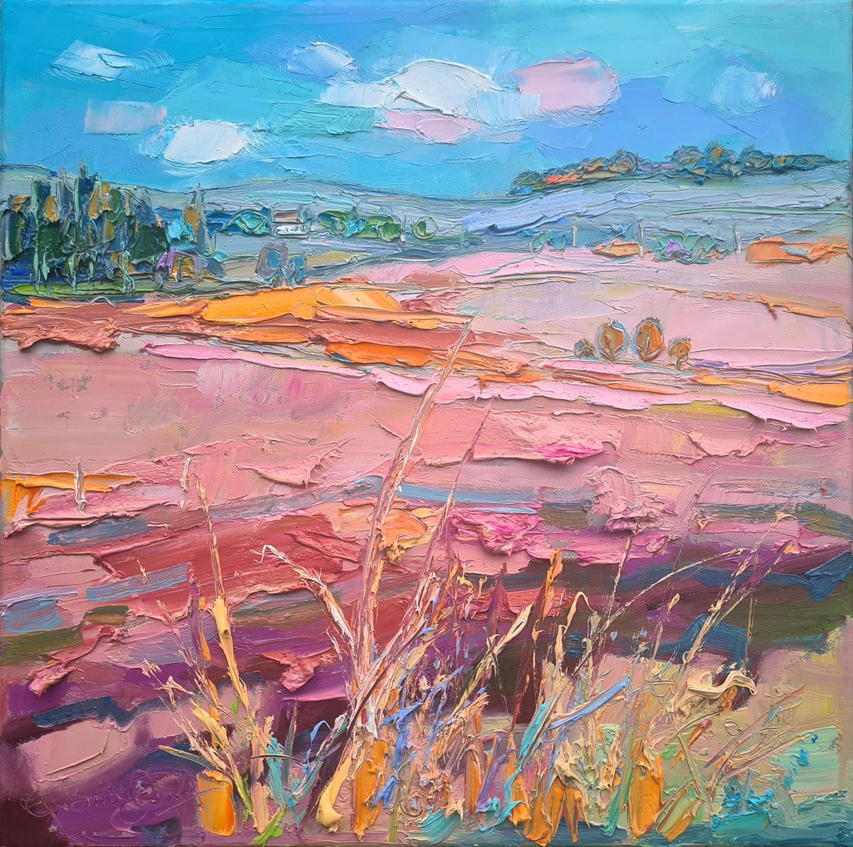 Distant Cottage Across Fife Fields - Image 2
