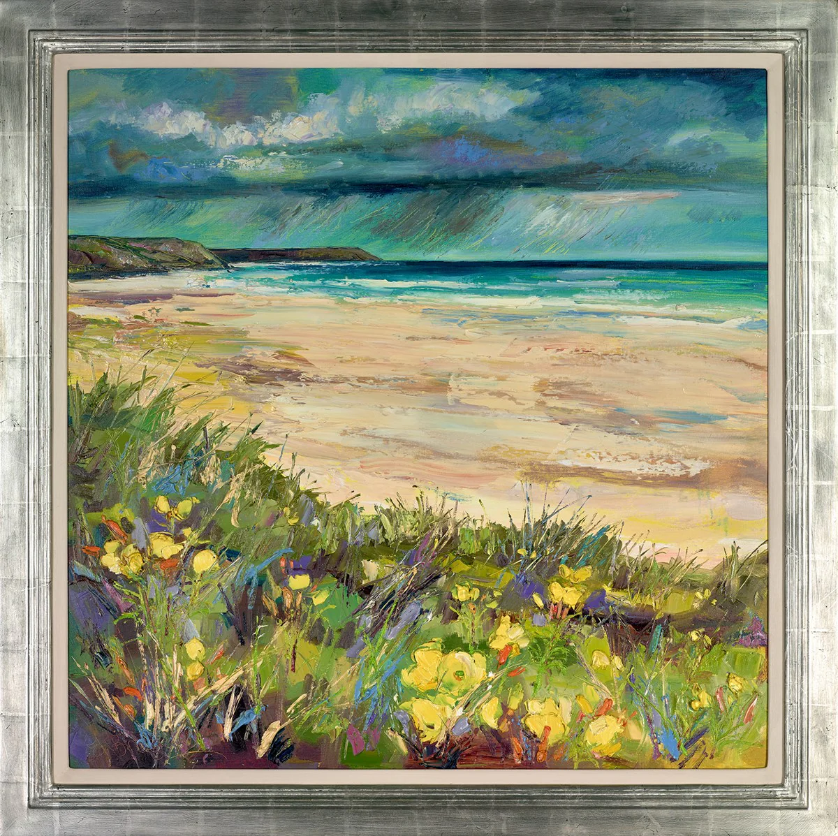 Distant Rain At Port Eynon