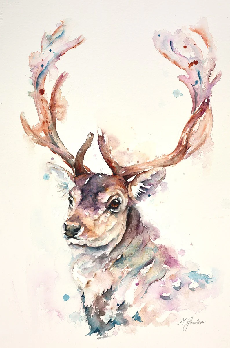 Fallow Stag Portrait - Image 2