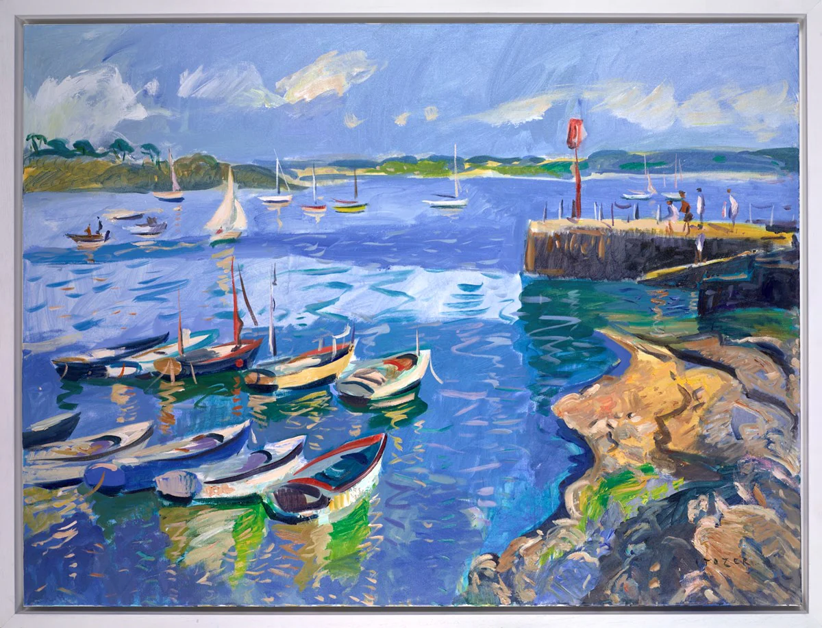 Boats In The Harbour, Portscatho - Image 2