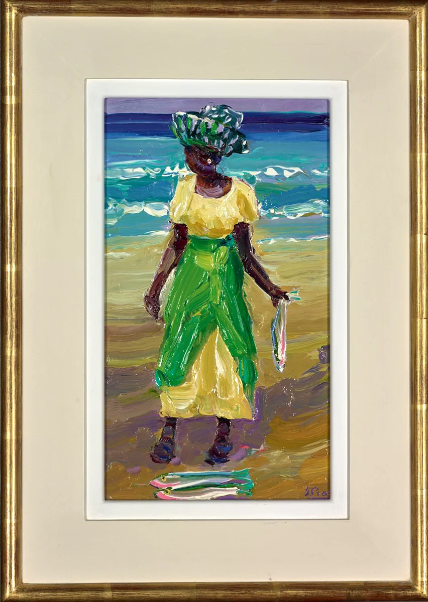 Gambian Fisher Woman In Fine Clothes