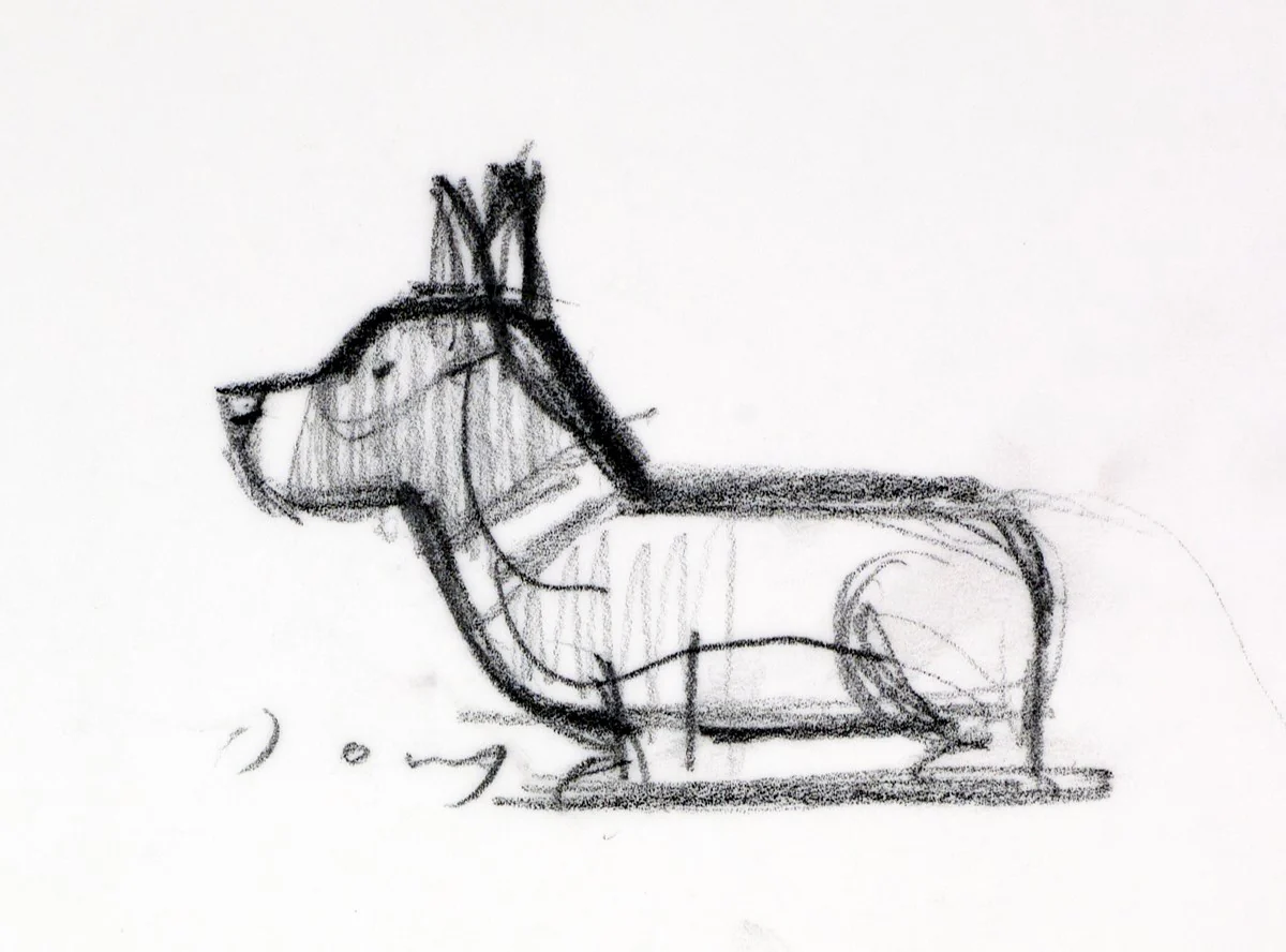 Garden Party Corgi Study