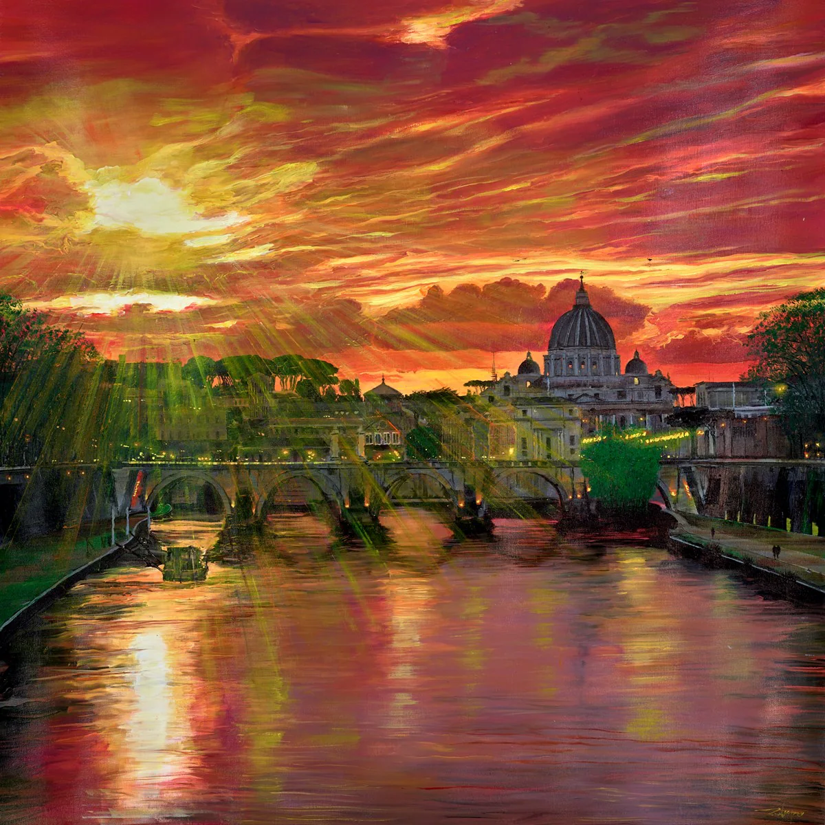 Golden Hour In Rome