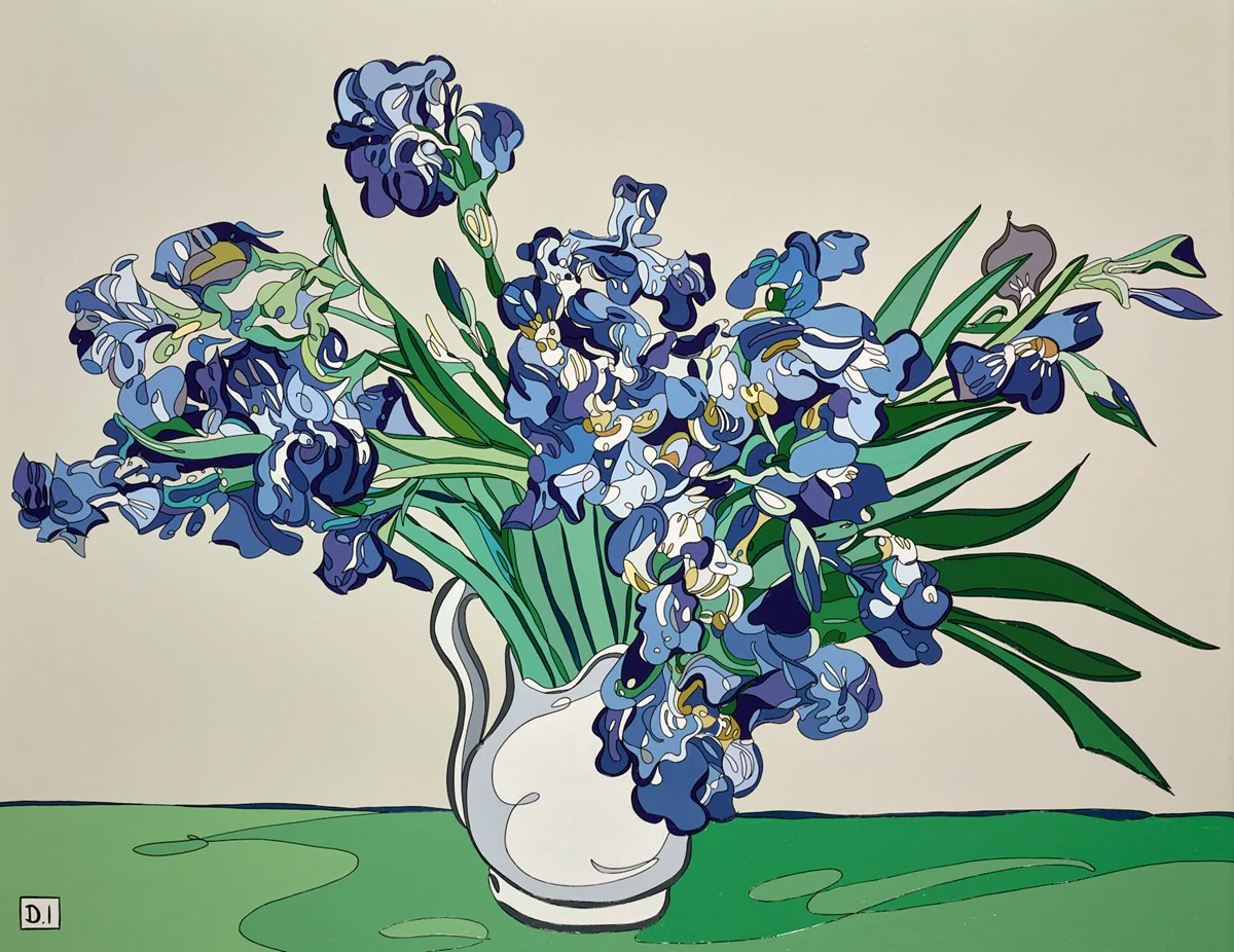 Irises In A Vase - Van Gogh - Image 2