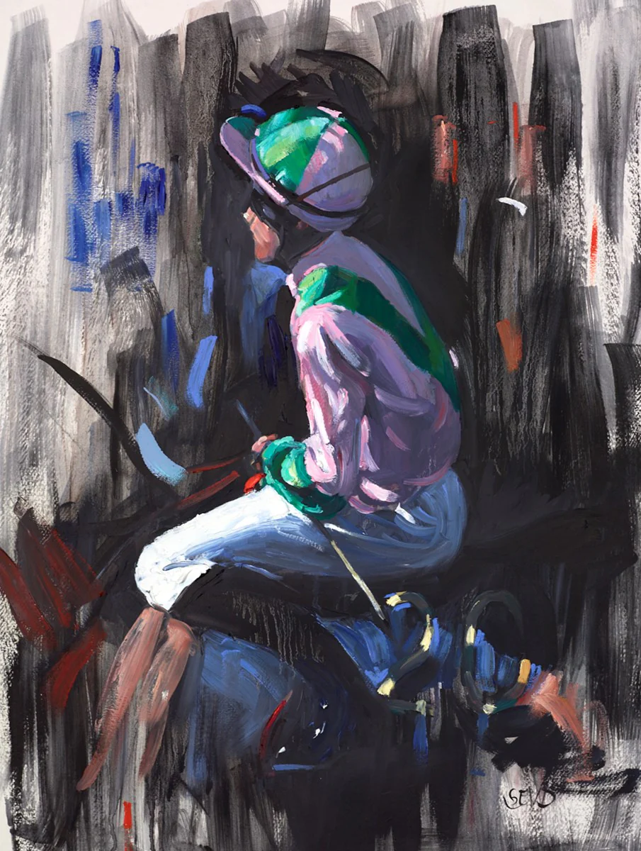 Jockey In Pink