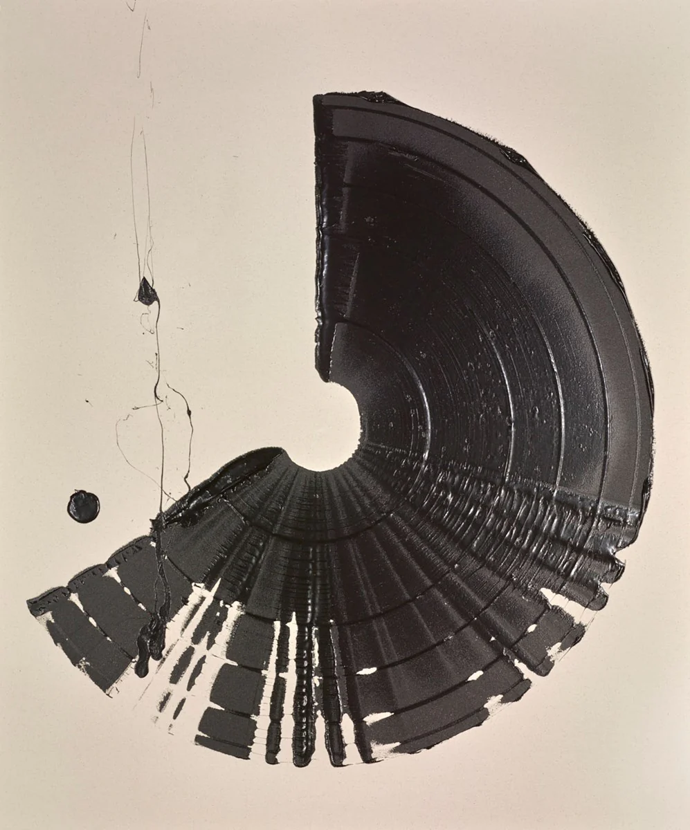Large Brushstroke Black - Image 2