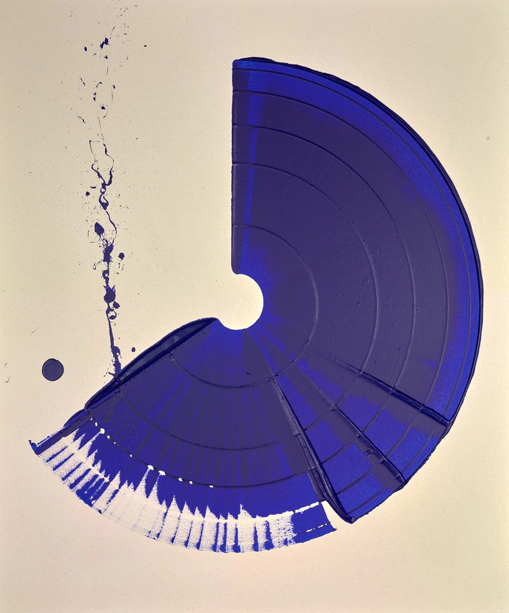 Large Brushstroke - Blue - Image 2