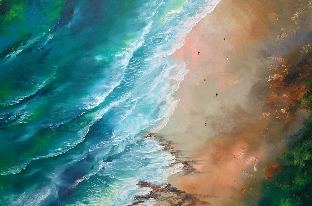 Looking Down At The Beach II - Image 2