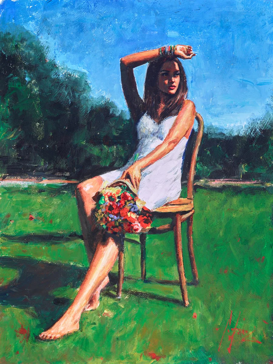 Lucy With Flowers II - Image 2