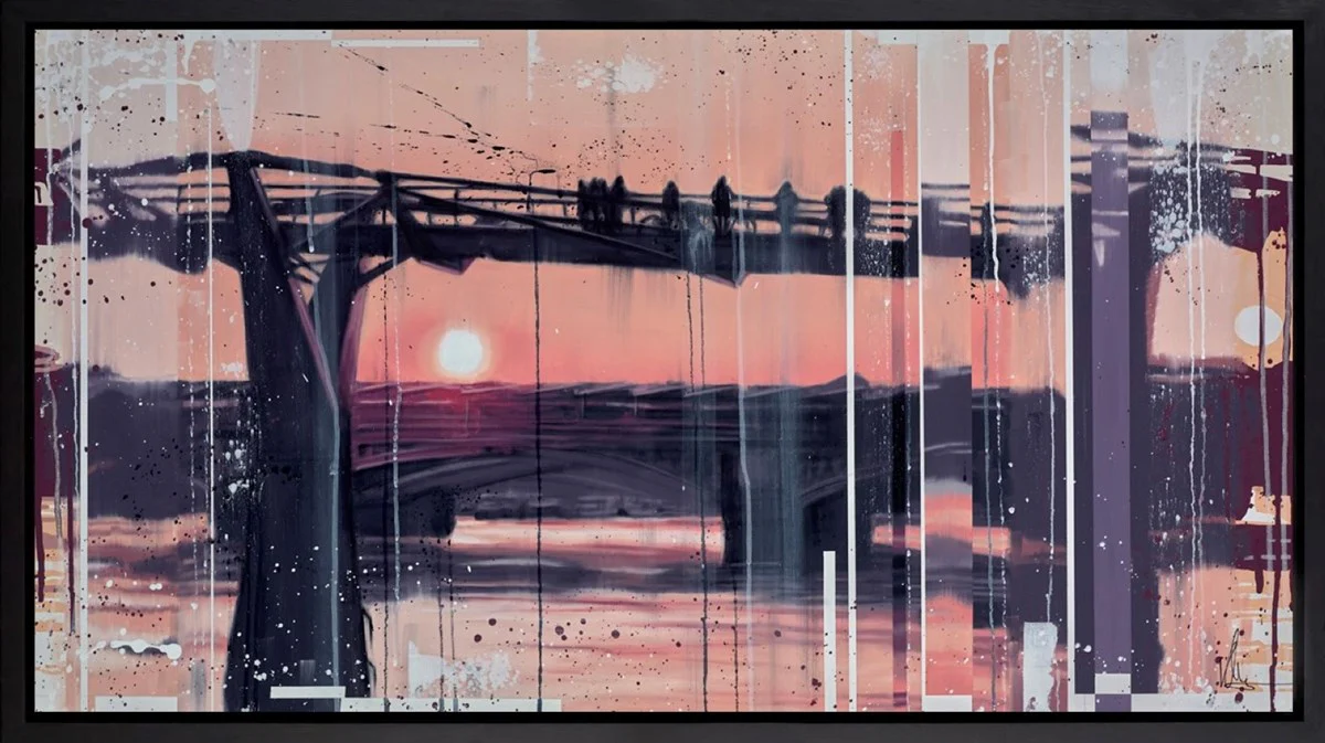 Millenium Bridge At Sunset