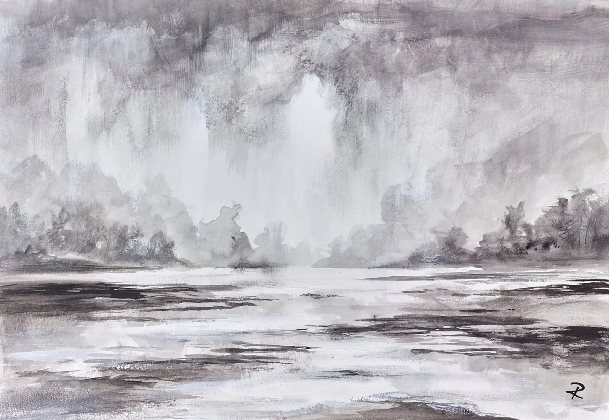 Mist On The River (Study)