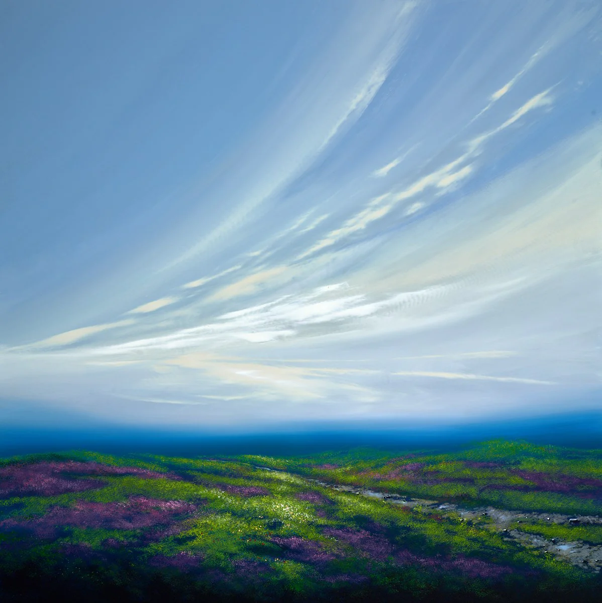 Moorland And Blue Sky II