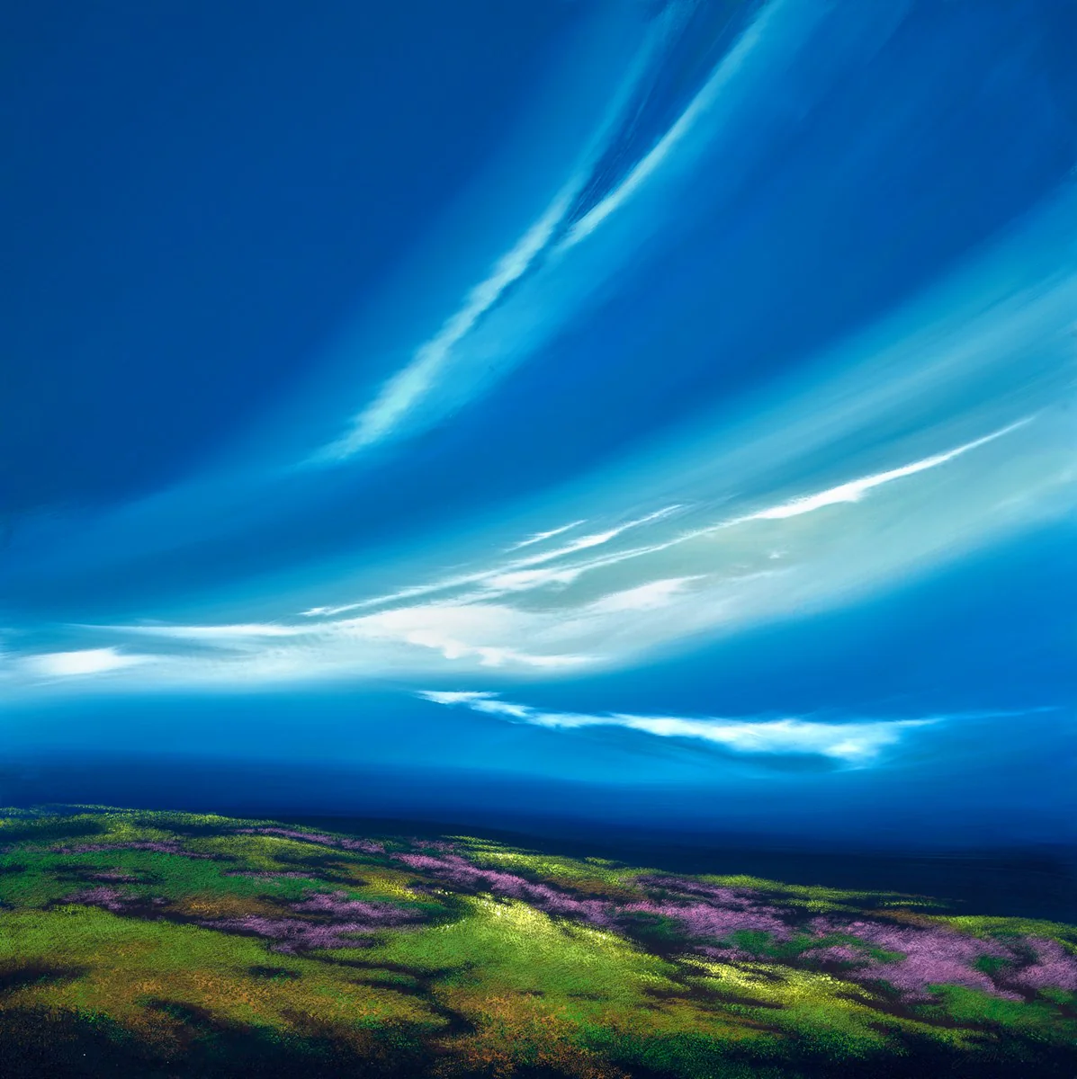 Moorland And Blue Sky IV