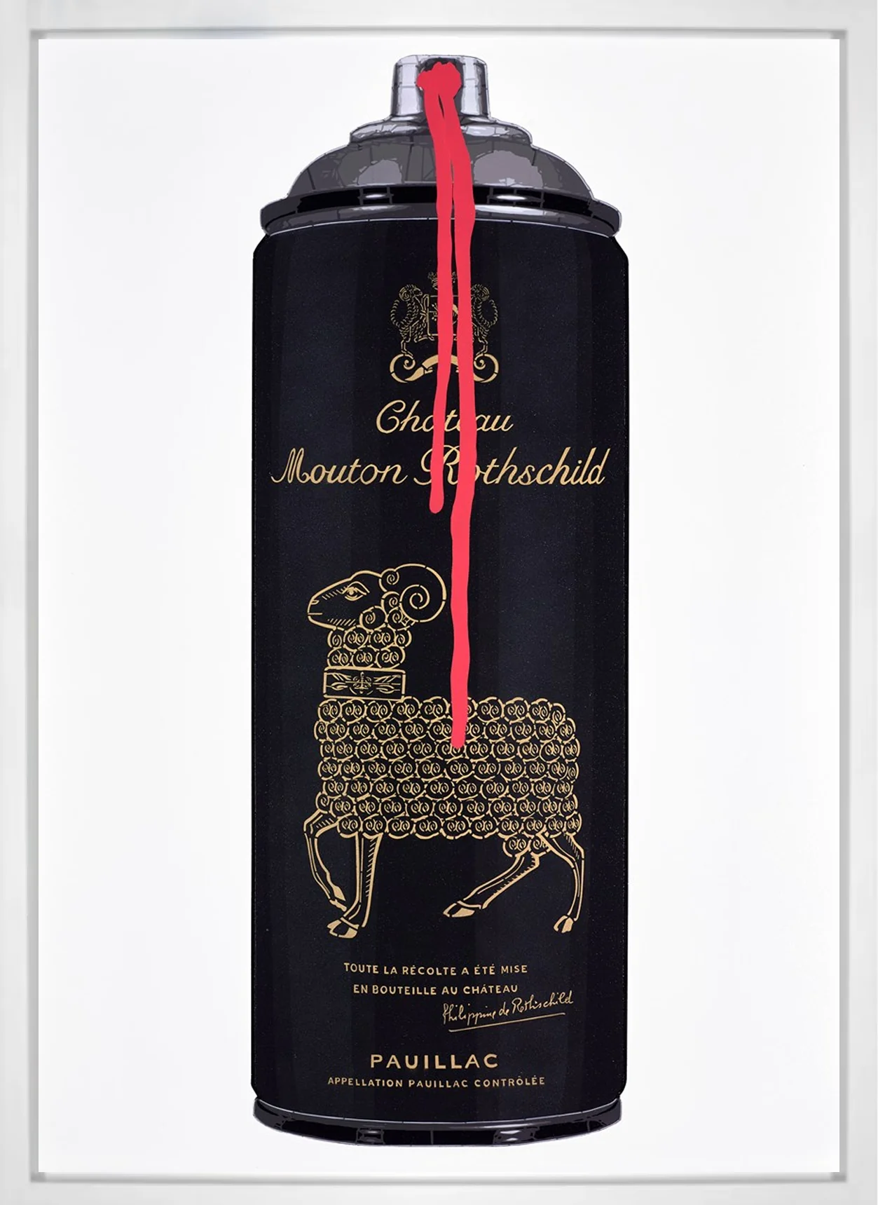 Mouton Rothschild 2000 (Red Drip)