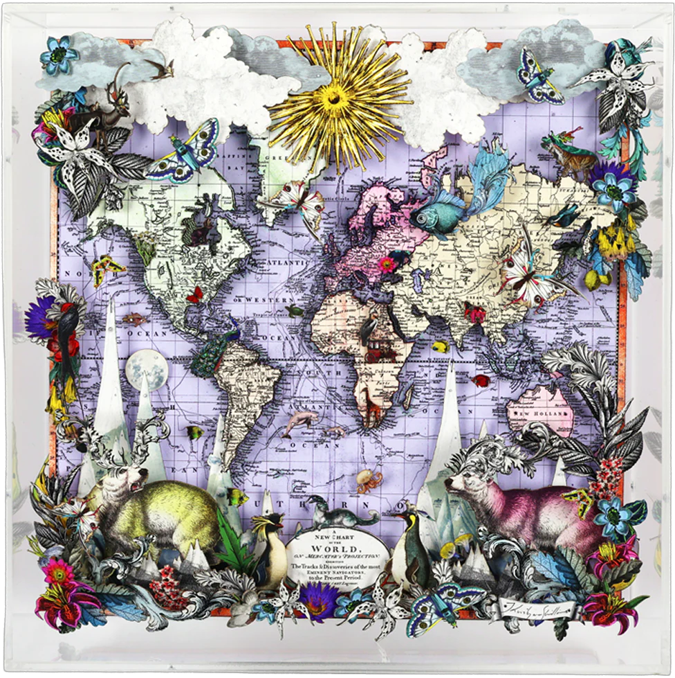 Navigators Floating Map - Polar Bear Discoveries Of The World