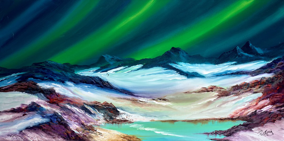 Northern Lights From A Mountain Top - Image 2