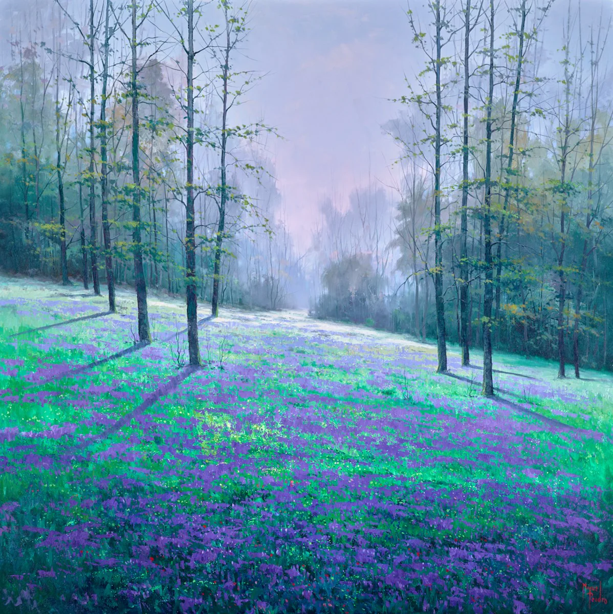 Paisaje Con Lilas