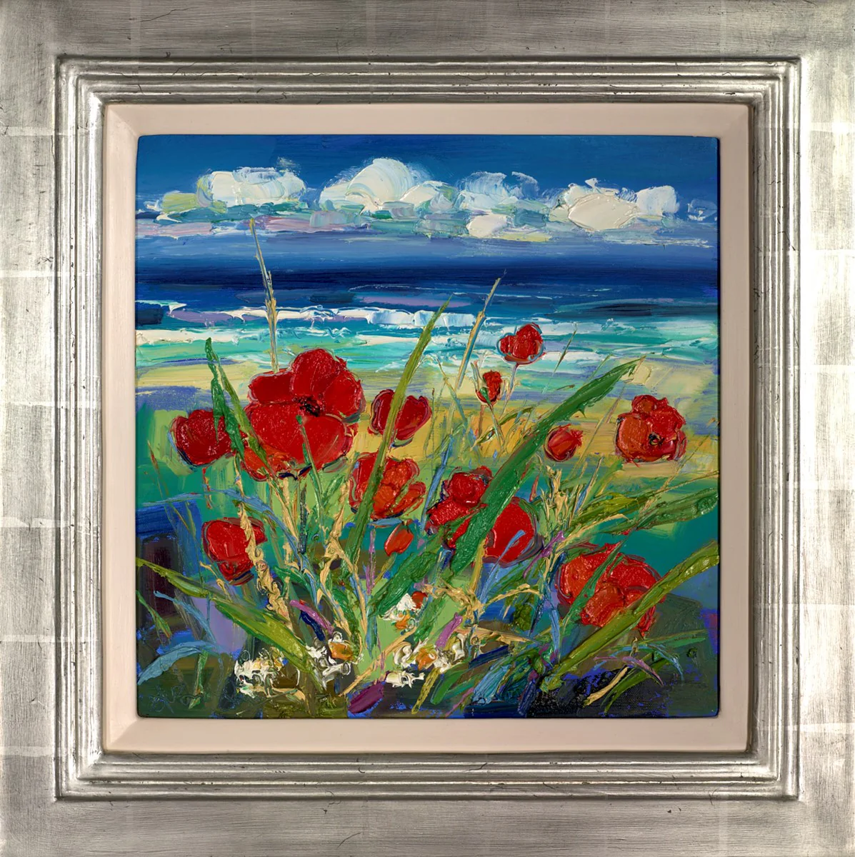 Poppies And Long Clouds, North Berwick