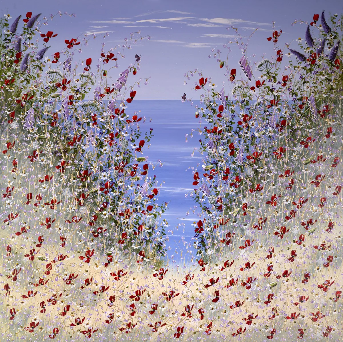 Poppies Near The Shore