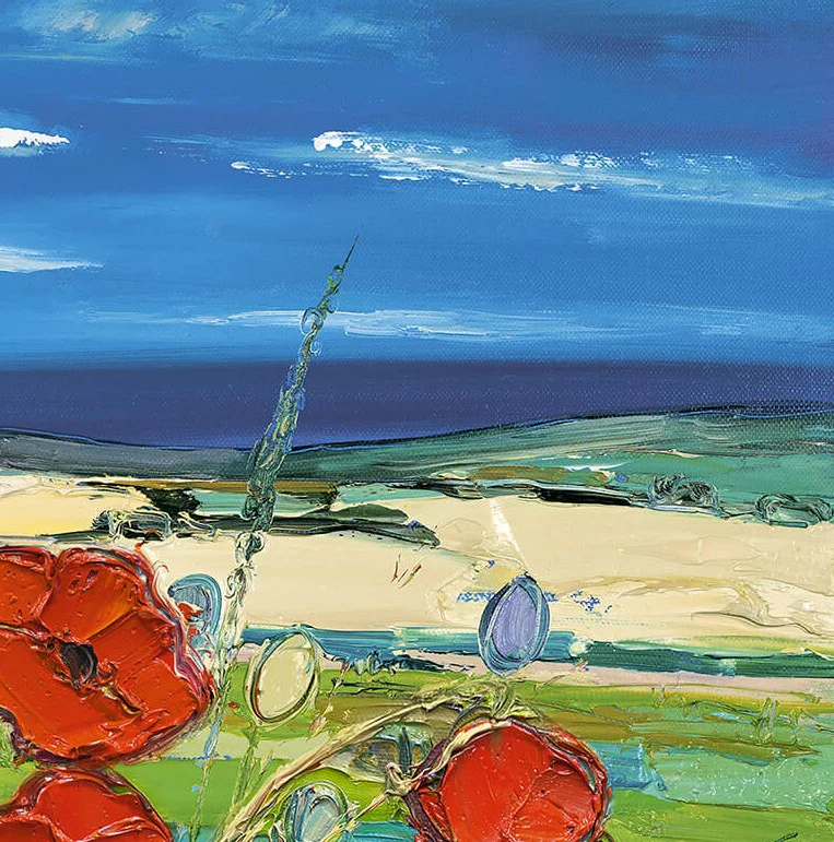 Poppies With A Glimpse Of The Sea - Image 4
