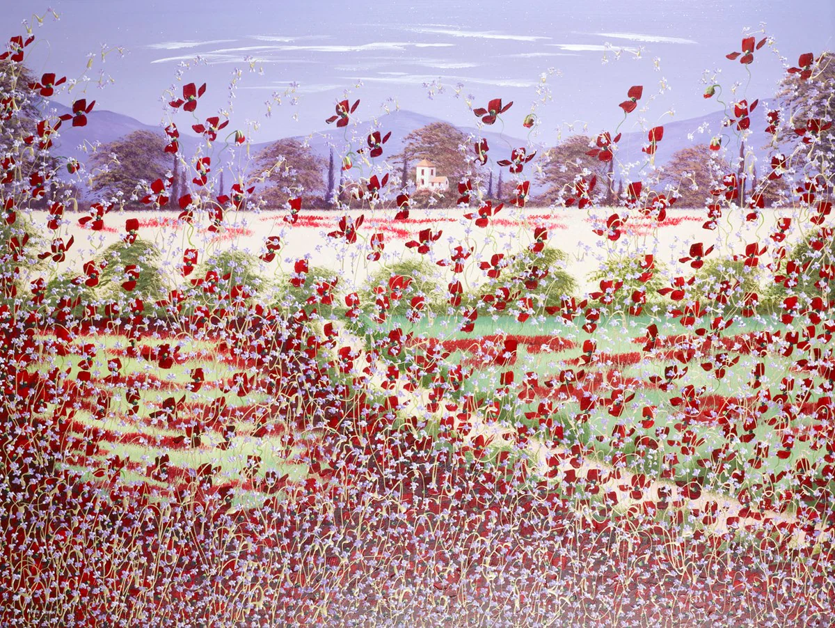 Radiant Red Poppies V