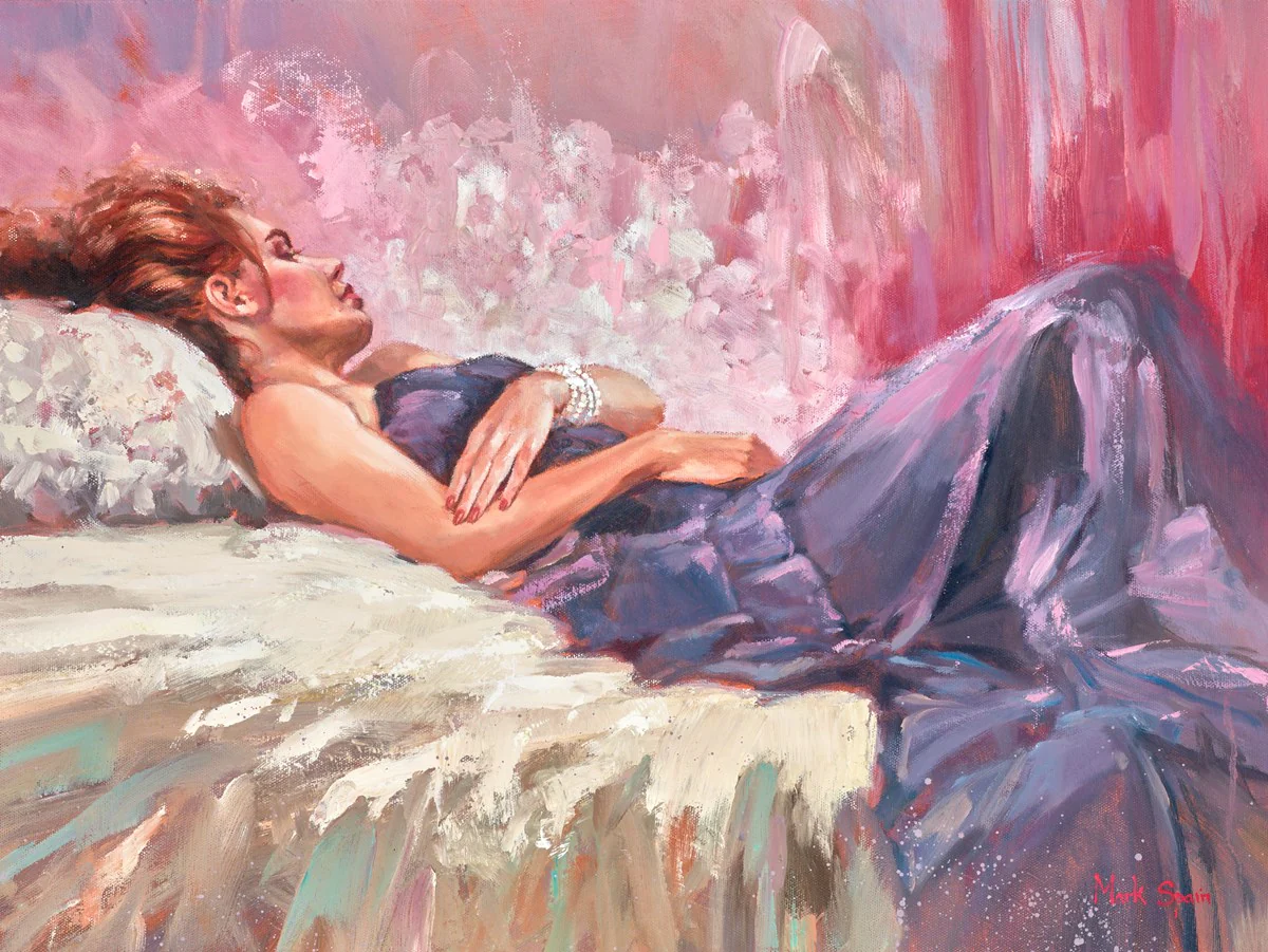 Reclining Purple Dress - Image 2