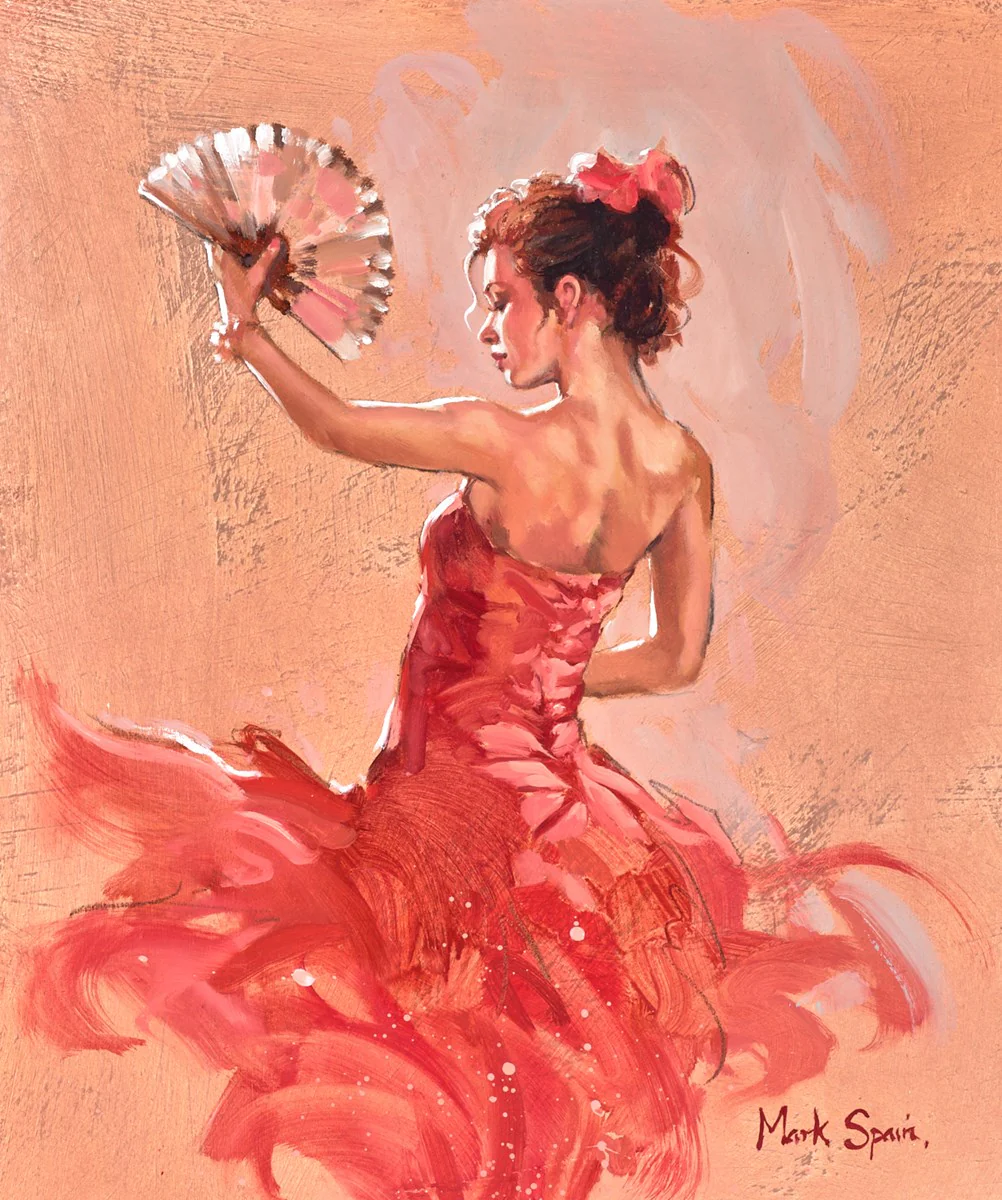 Red Flamenco Head Held High - Image 3