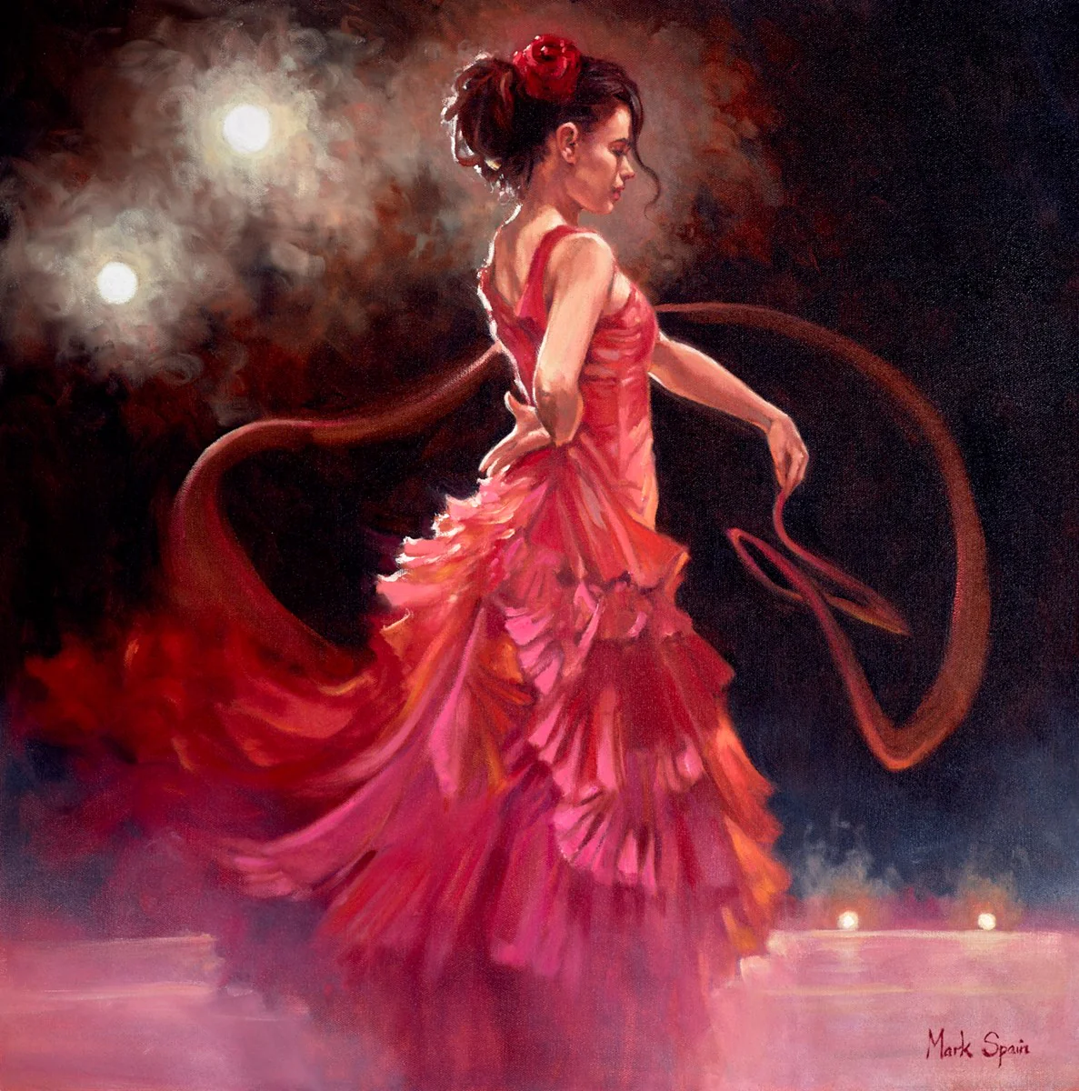 Red Flamenco With Lights