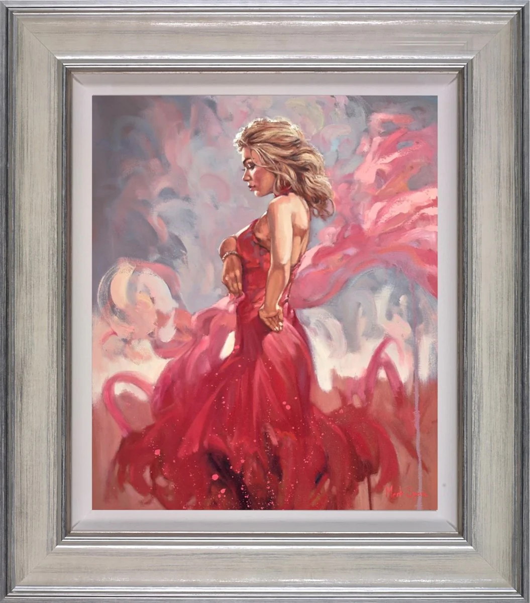 Red Flamenco With Pink Shawl