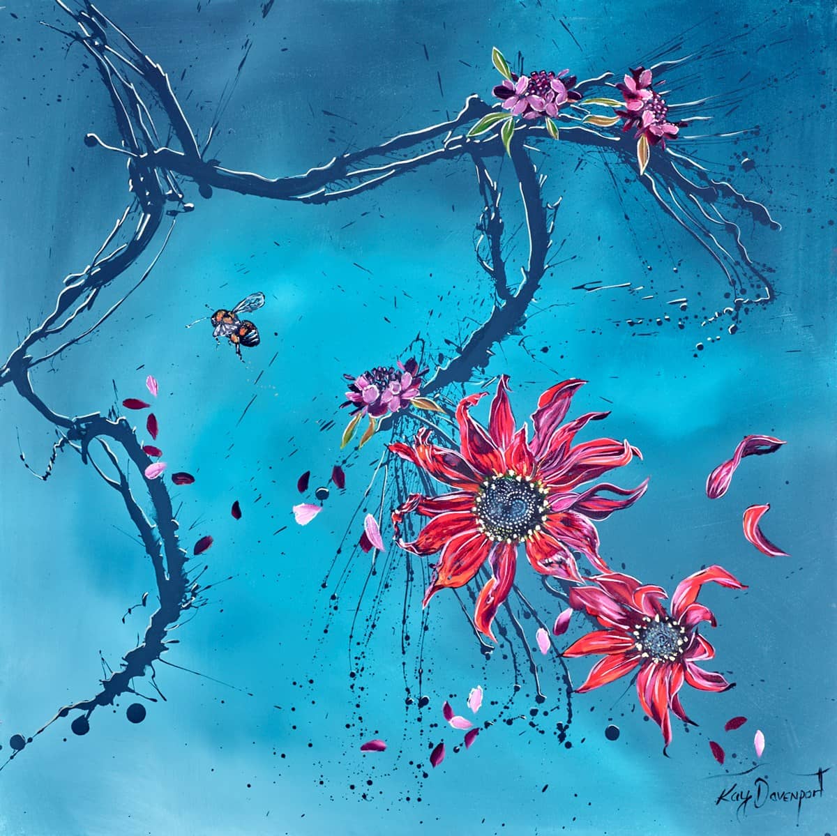 Red Sunflowers - Image 2