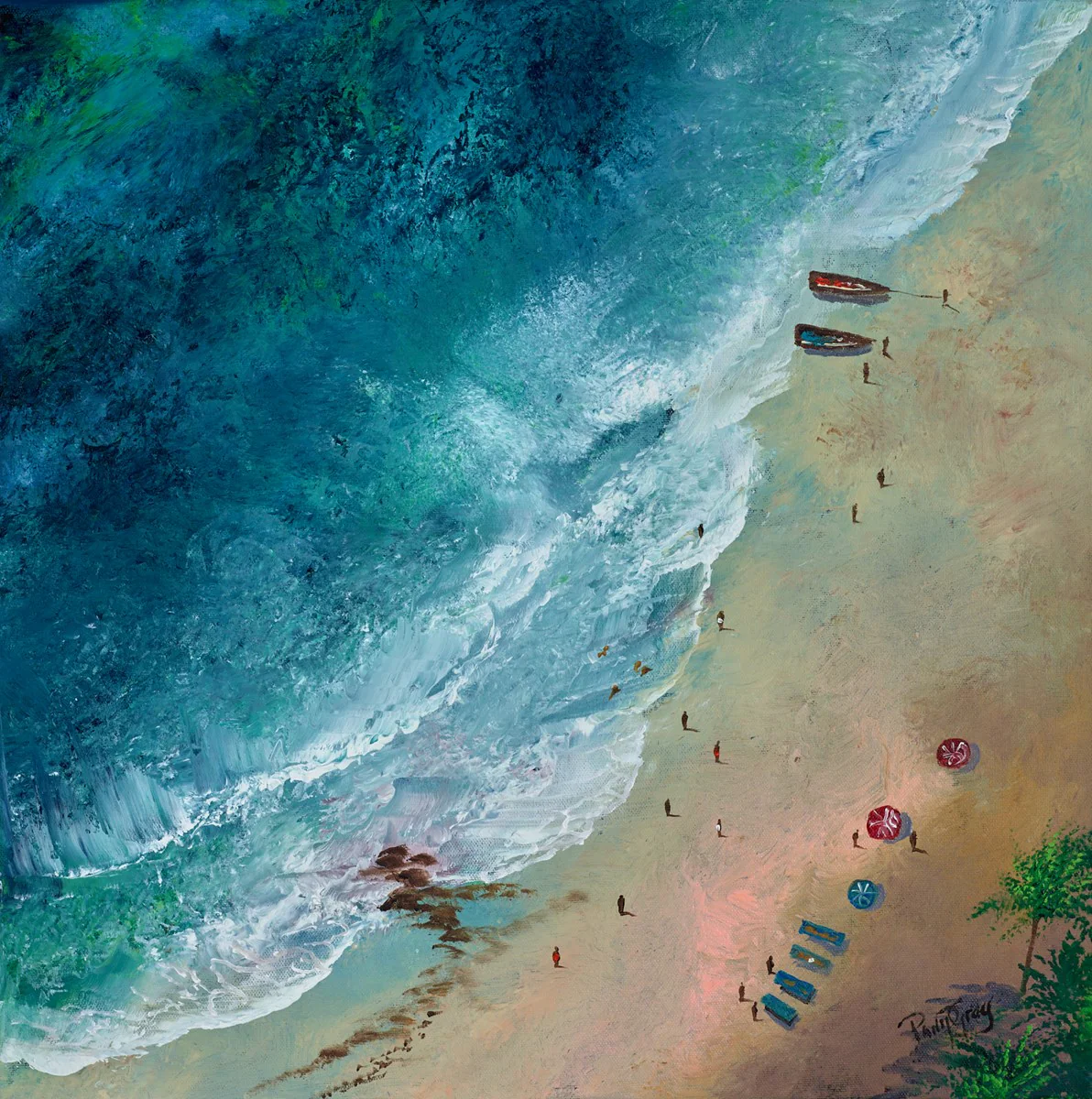 Relaxing At The Beach