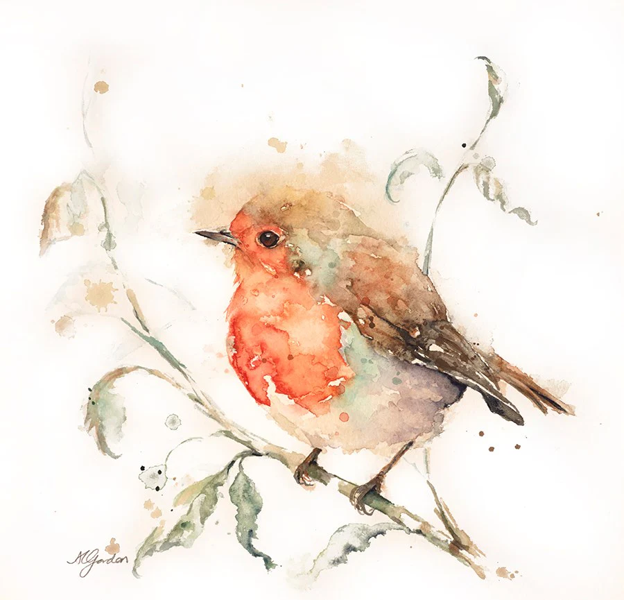 Robin On A Twig - Image 2