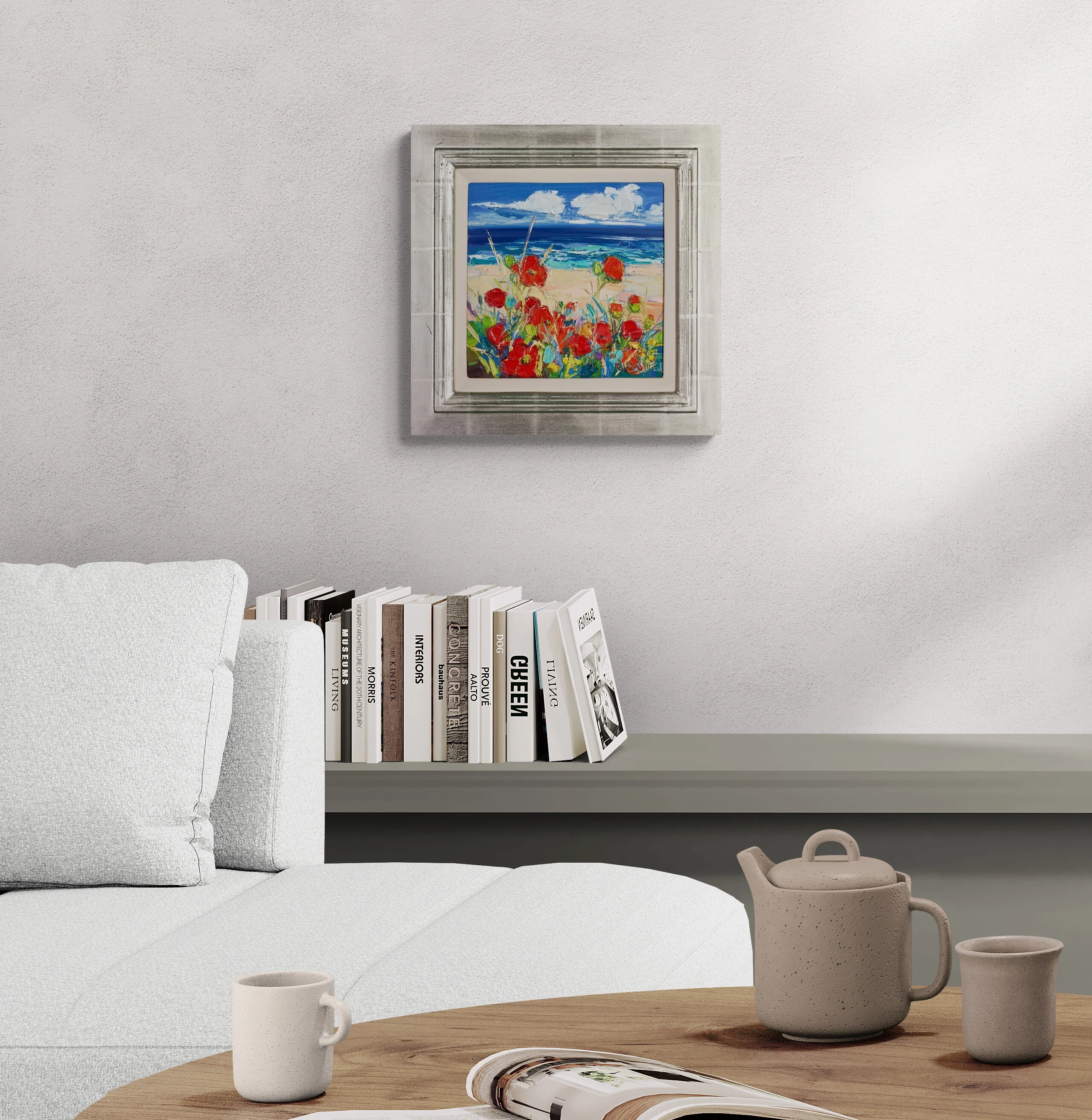Sand And Sea With Poppies - Image 2