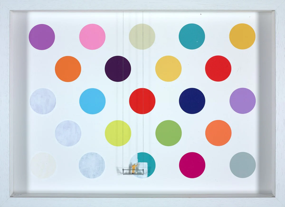 Scrubbed Out Spots Painting