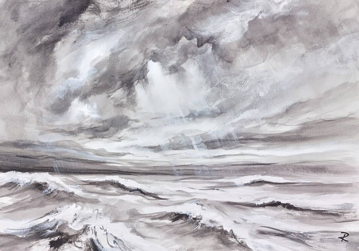 Storm At Sea (Study) - Image 2